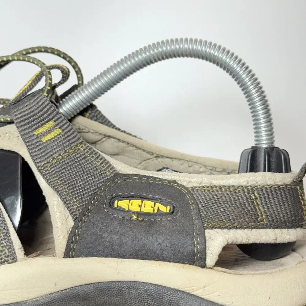 KEEN Newport H2 Sandal Mens 9.5 Brown Yellow Waterproof Outdoor Hiking Water